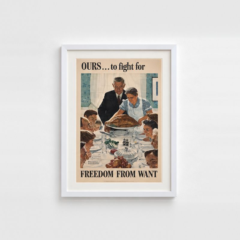 Norman Rockwell — Freedom from Want War Bonds Poster