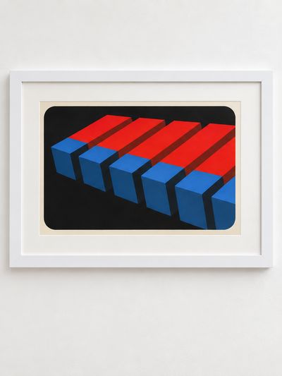 Attributed Marko Spalatin - Red and Blue Blocks