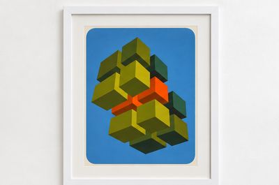 Attributed Marko Spalatin - Green and Orange Cubes