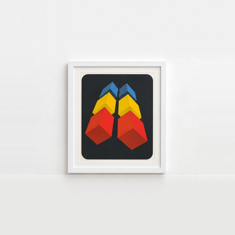 Primary Color Forms Print — Attributed to Marko Spalatin