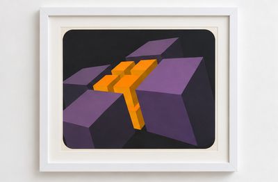 Attributed Marko Spalatin - Purple and Orange Forms