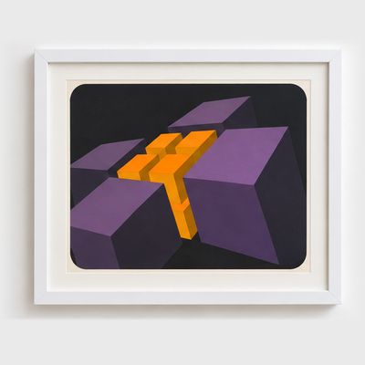 Attributed Marko Spalatin - Purple and Orange Forms
