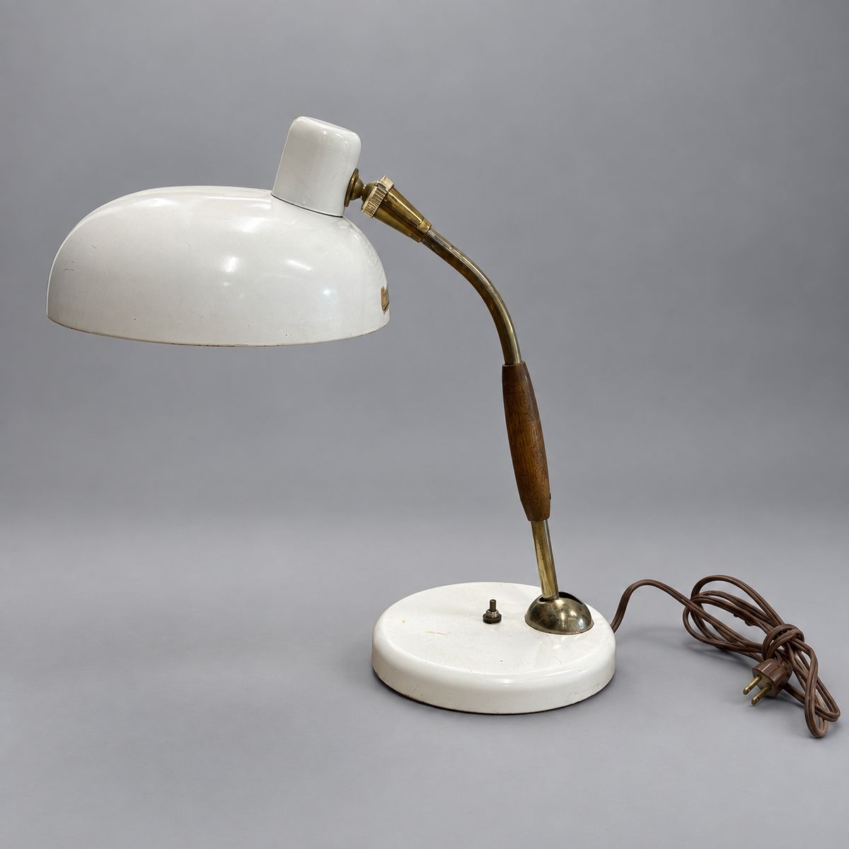 Marks White-Shade Adjustable Task Lamp