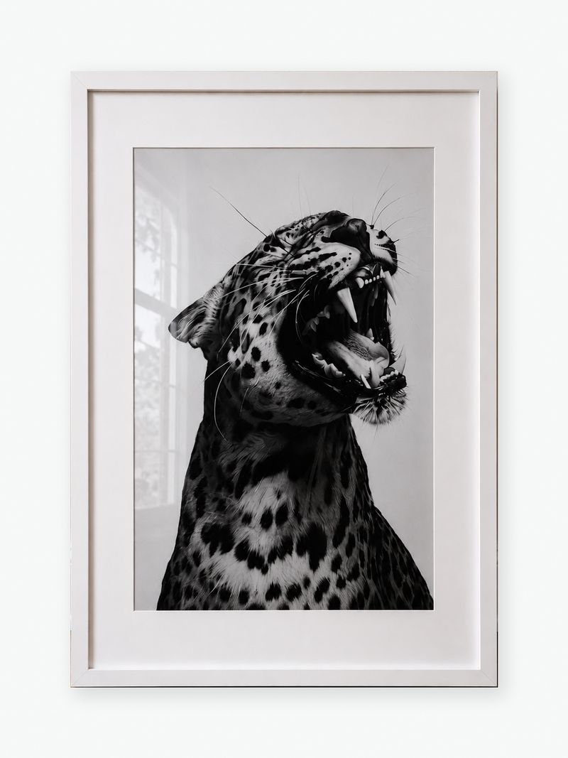 Roaring Leopard Photograph